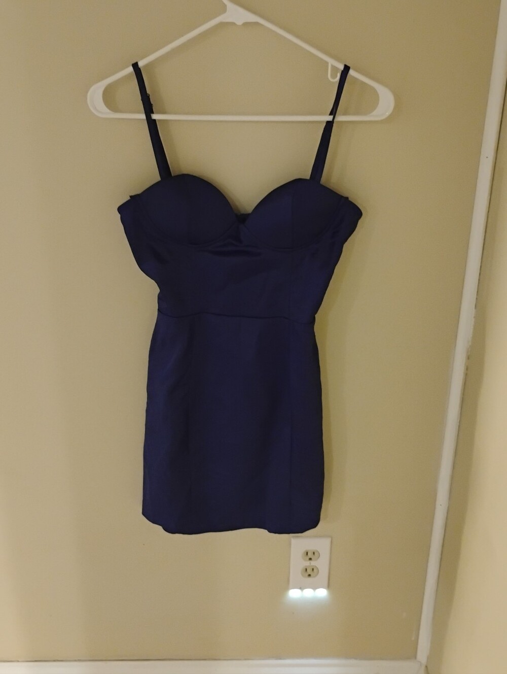 Tobi Women's Blue Bustier Bodycon Party Mini Dress Sz XS
